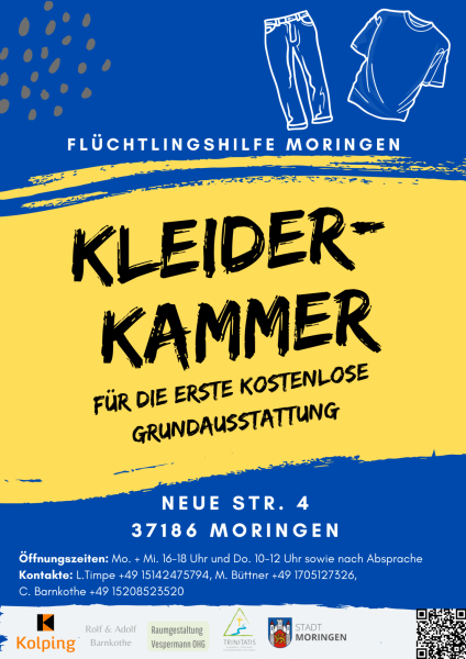 Deutscher Flyer Kleiderkammer
