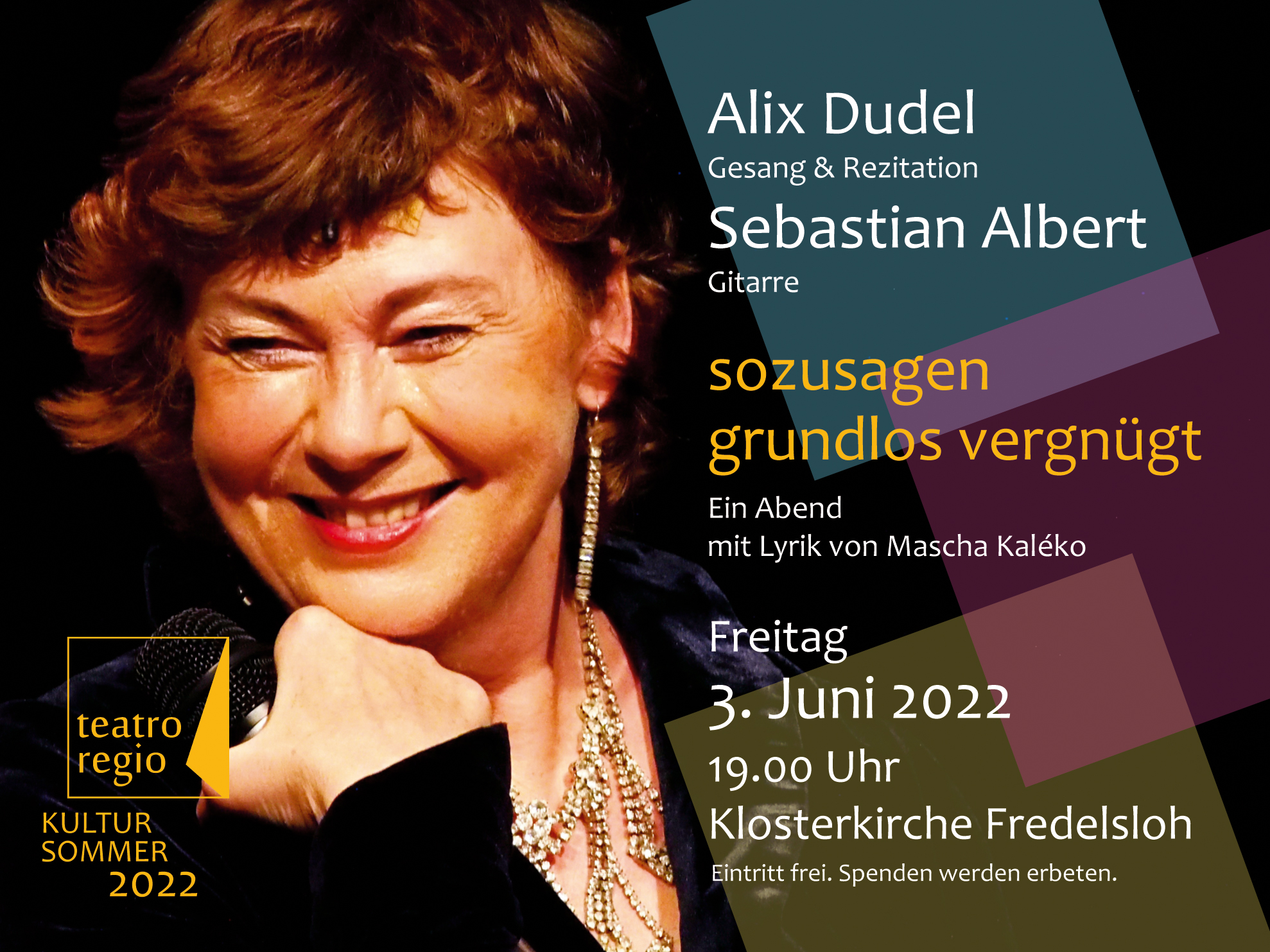 sozusagen grundlos vergnügt – ein Abend mit Lyrik von Mascha Kaléko