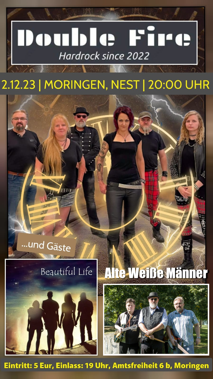 Double Fire & Friends – Rockkonzert im Nest Moringen