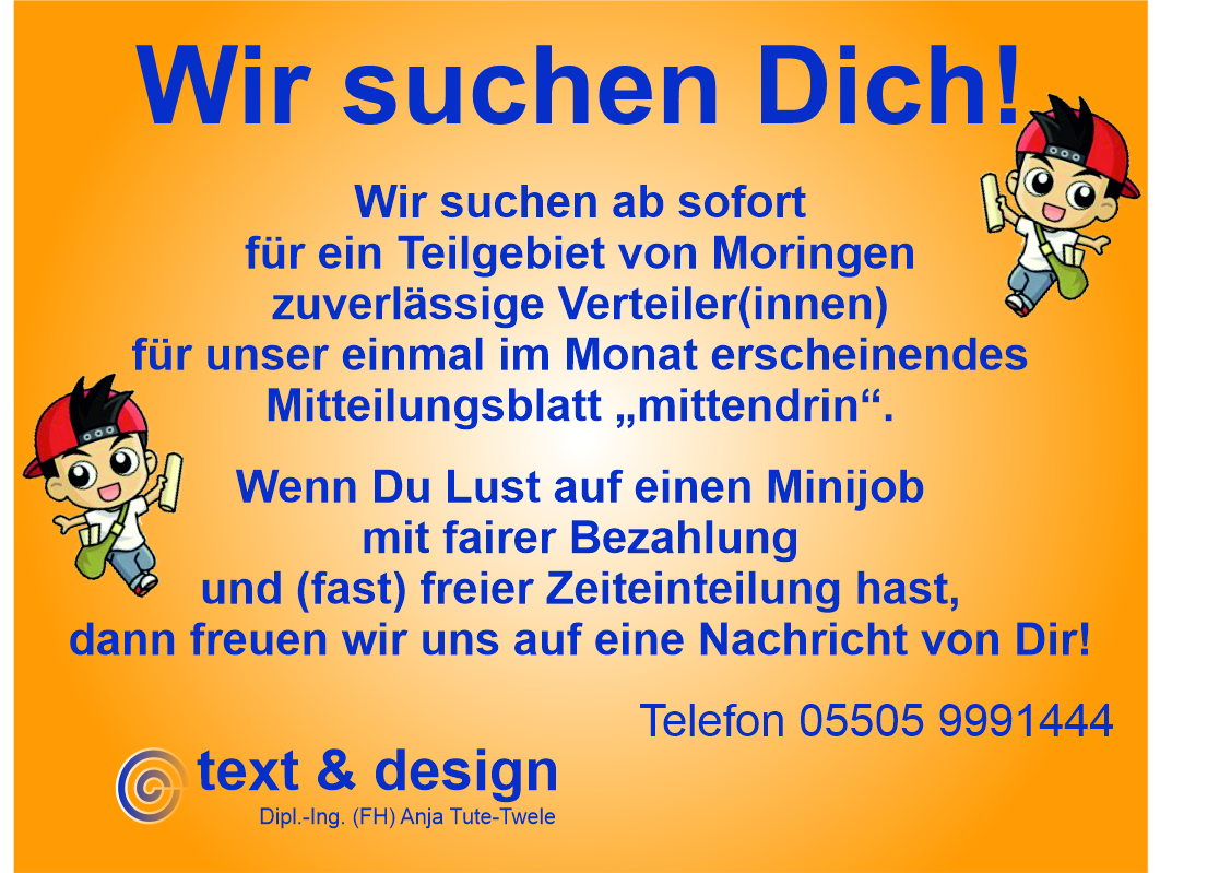 Mittendrin „Wir suchen Dich“