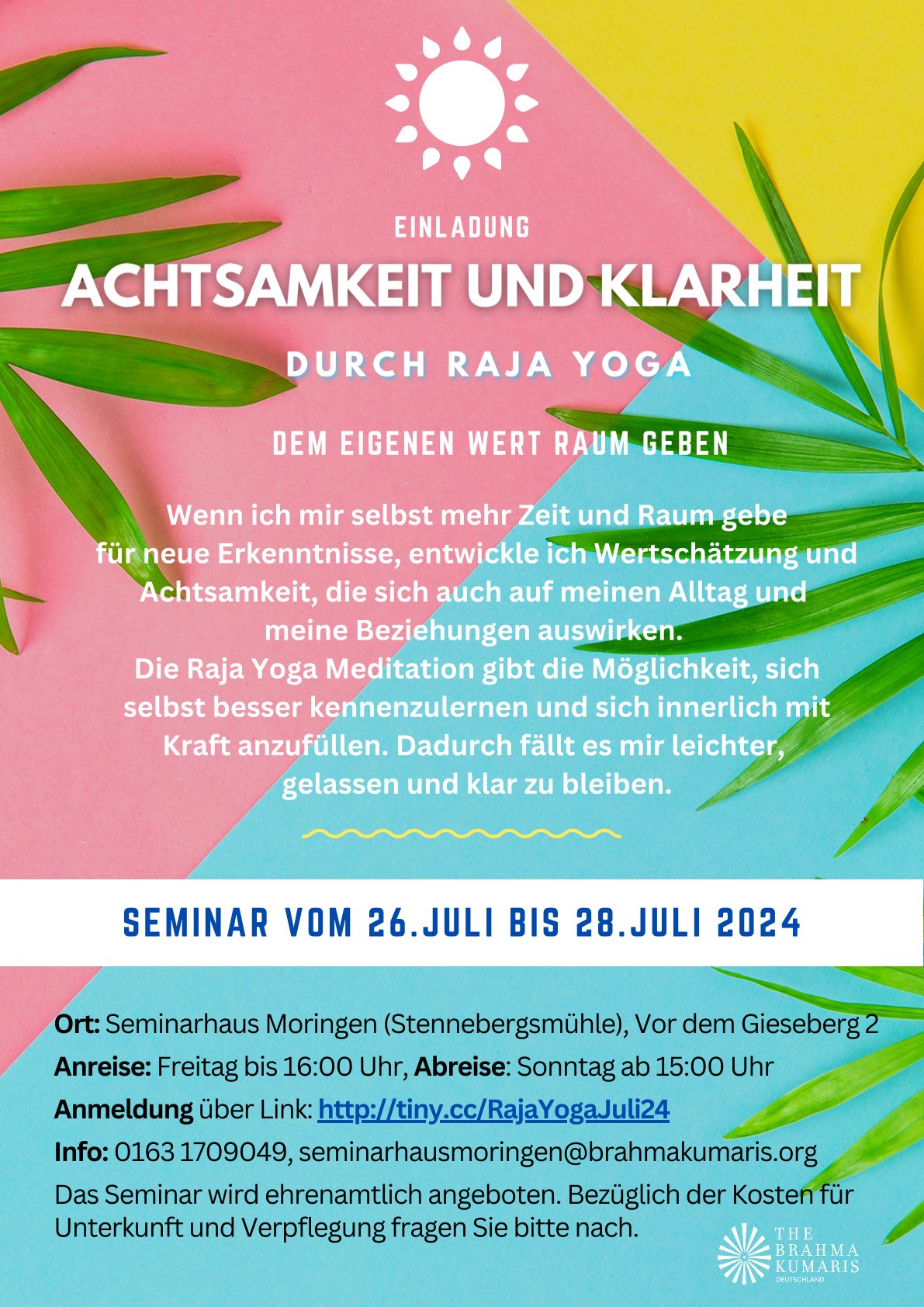 Achtsamkeit und Klarheit durch Raja Yoga