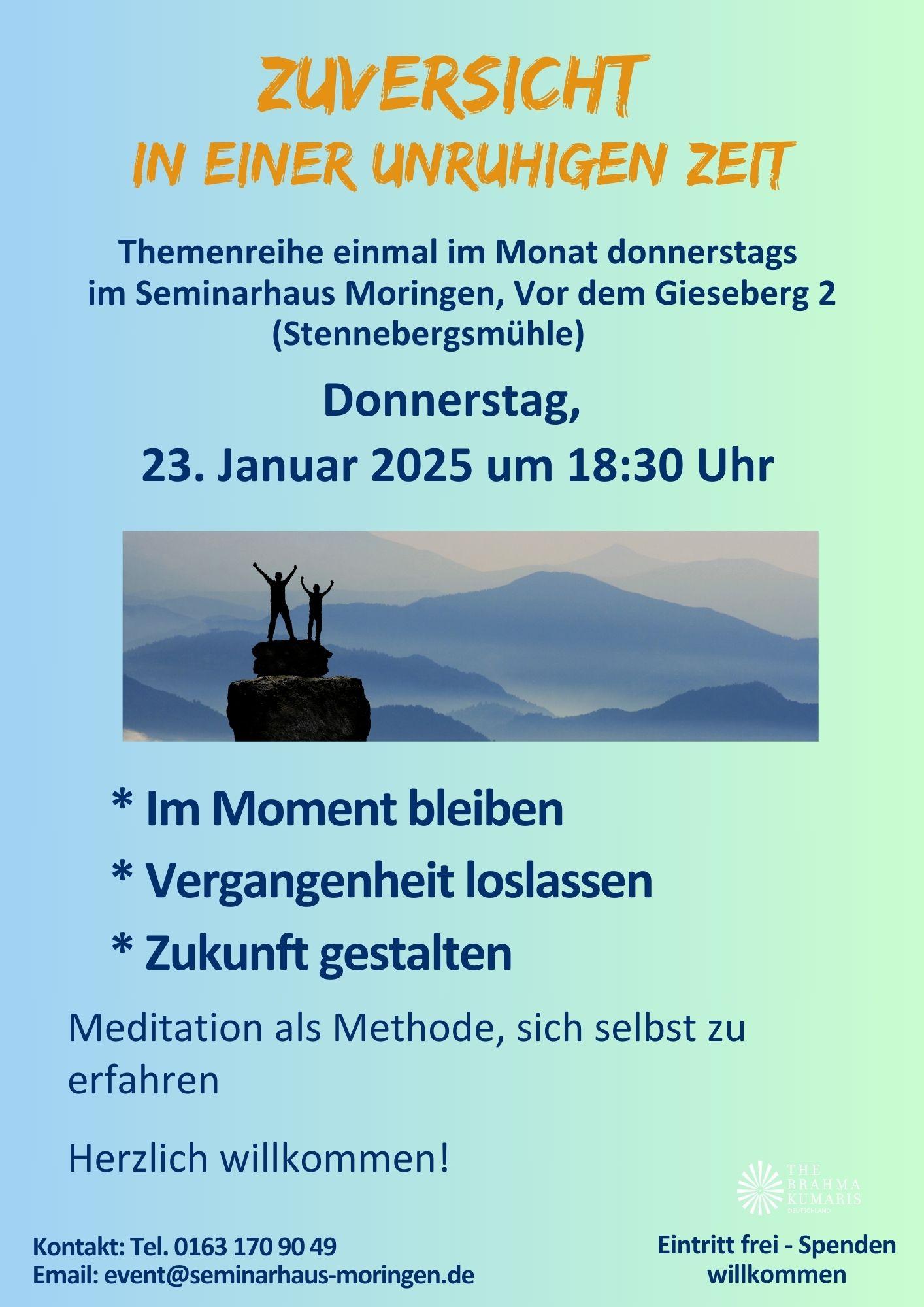 Zuversicht in einer unruhigen Zeit