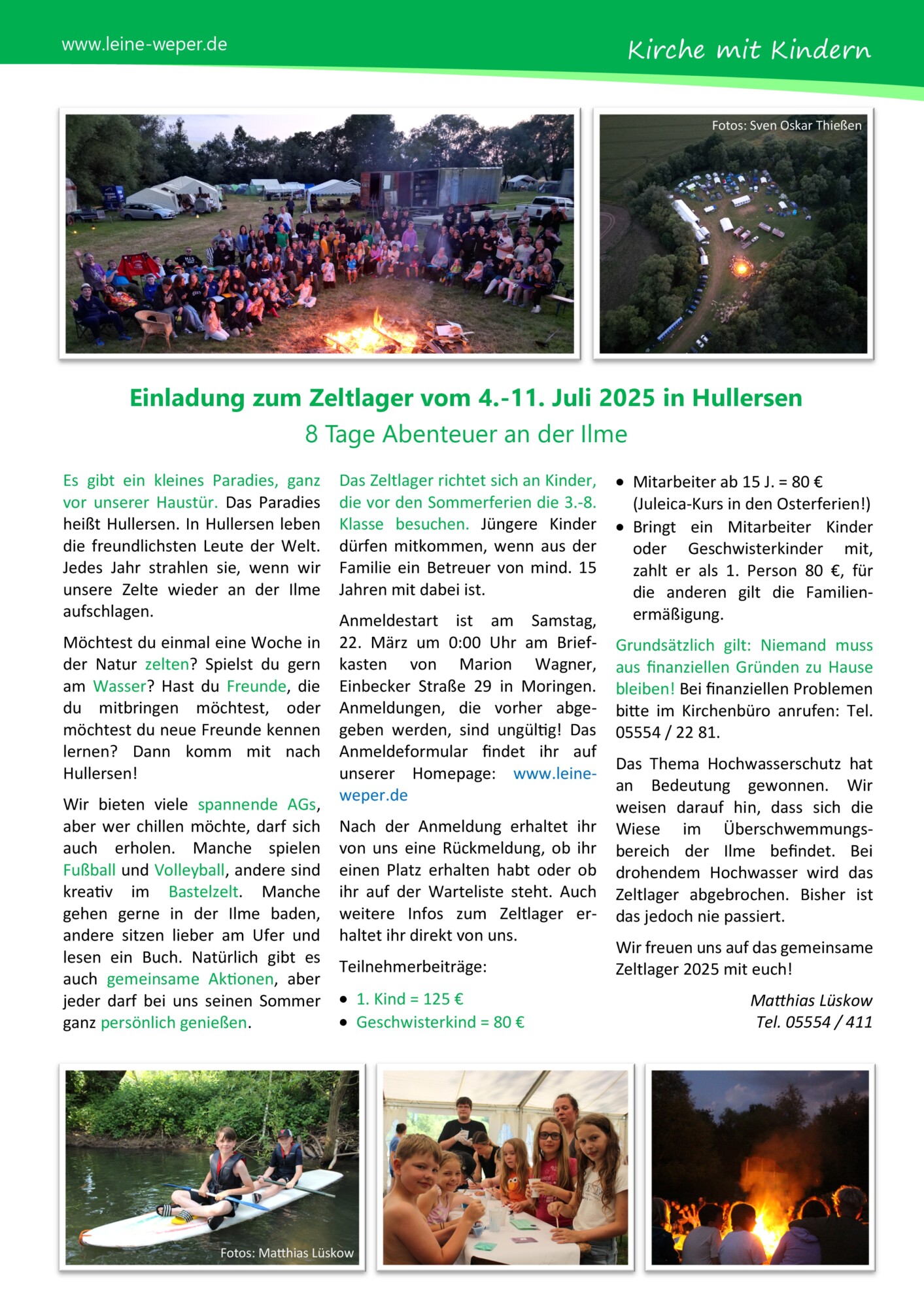 Freie Plätze auf dem Zeltlager Hullersen