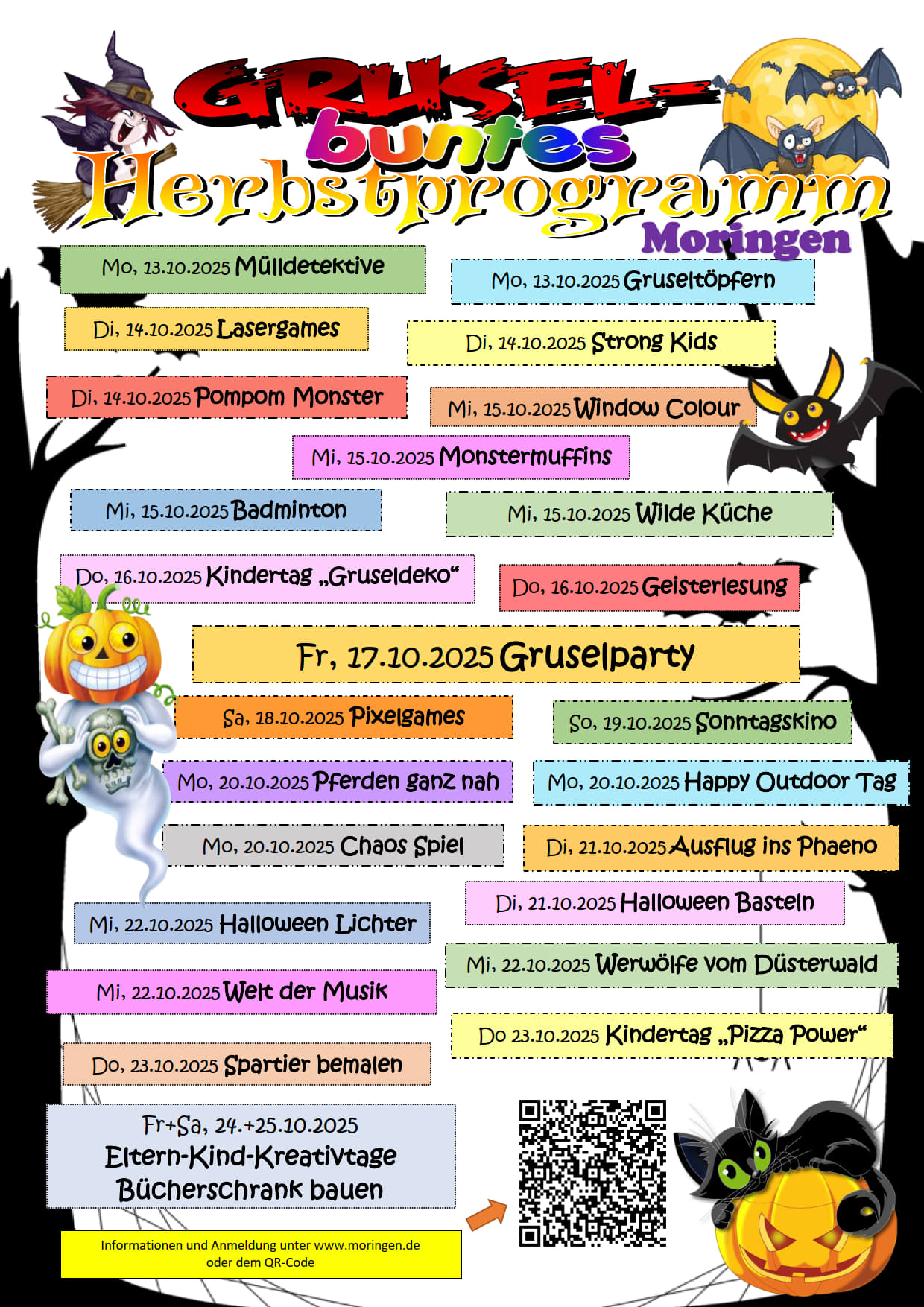 Gruselbuntes Ferienprogramm in Moringen